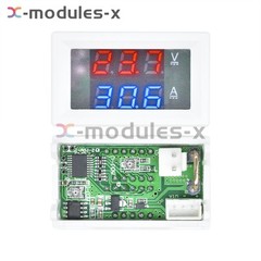 DC 100V 10A Voltmeter Ammeter Blue Red Dual LED Digital Volt Amp Meter Gauge