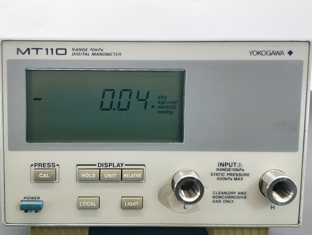 [Operation tested] Yokogawa MT110(2652-01) Digital Manometer