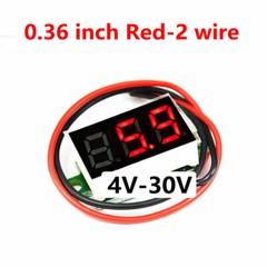 0.28 / 0.36inch Mini LED Digital Voltmeter Voltage Tester Meter Display 2/3 Wire