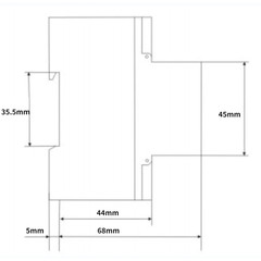 Electric Meter, Kwh Meter, Single Phase 4P LED Din-Rail Electricity Power Consum