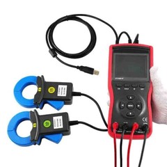 Large Caliber Double Clamp Digital Phase Voltmeter with 0mA～600A Resolution 1mA