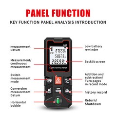 LCD Digital Laser Distance Meter Handheld infrared Measuring Gauge Accuracy Mini