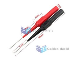 Insulation Piercing Needle Non-destructive Multimeter Test Probes Red/Black #