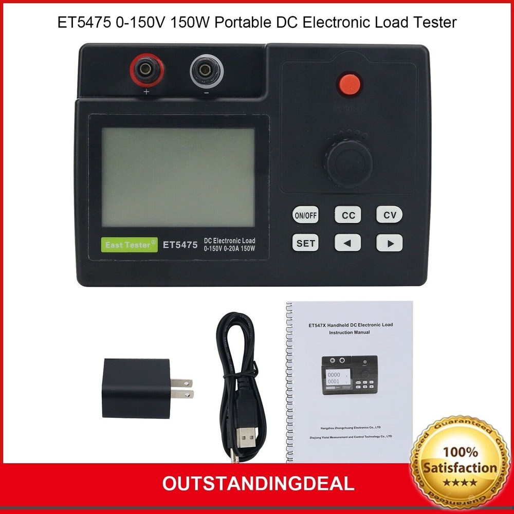 ET5475 0-150V 150W DC Electronic Load Tester Stepless Servo Load Tester Portable