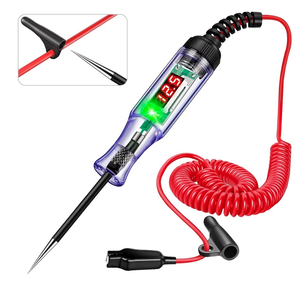 Test Light 3-48V Automotive Digital Fuse Tester – Automotive Voltage Tester w…
