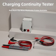 Continuity Tester Audible Visual Alarm Indicator Light Built-in 9V Battery