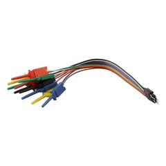 Logic Analyzer Cable Clip Probe Set 10 Pin Hook Clips for Circuit Diagnostics