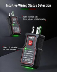 Circuit Breaker Finder Tool Kit GFCI Outlet Tester Dual-Sided LED Indicators
