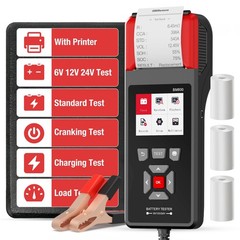 Car Battery Tester with Printer 100-2000 CCA 6V 12V 24V BM800 Battery Load Te…