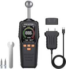Proster 2-in-1 Pin Pinless Moisture Meters for Walls – Rechargeable Damp Me…