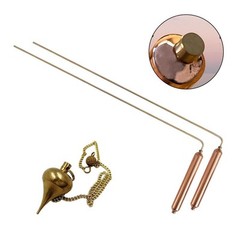 Rose Gold Copper Divining Rods for Water Detection and Geological Prospecting