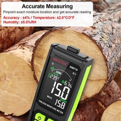 MESTEK Pinless Wood Moisture Meter – Digital Moisture Detector for Lumber Drywal