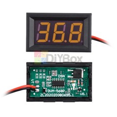 DC 5-120V 0.56″ LED Panel 3-Digit Digital Display Voltmeter Voltage Meter 2 Wire