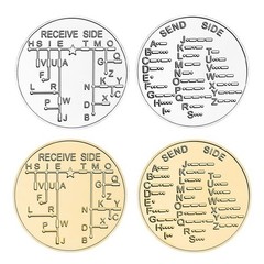 Educational Training Coin for Morse Code Practice Designed for Radio Hobbyists