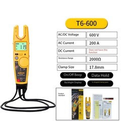 Non-contact Clamp Meter PRV240 Dual-display Clamp Ammeter 200A on-off Tester