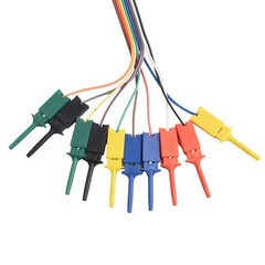Logic Analyzer Cable Clip Probe Set 10 Pin Hook Clips for Circuit Diagnostics