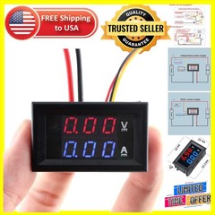 Precision Mini DC Voltmeter Ammeter with Reversed Connection Protection, 100V