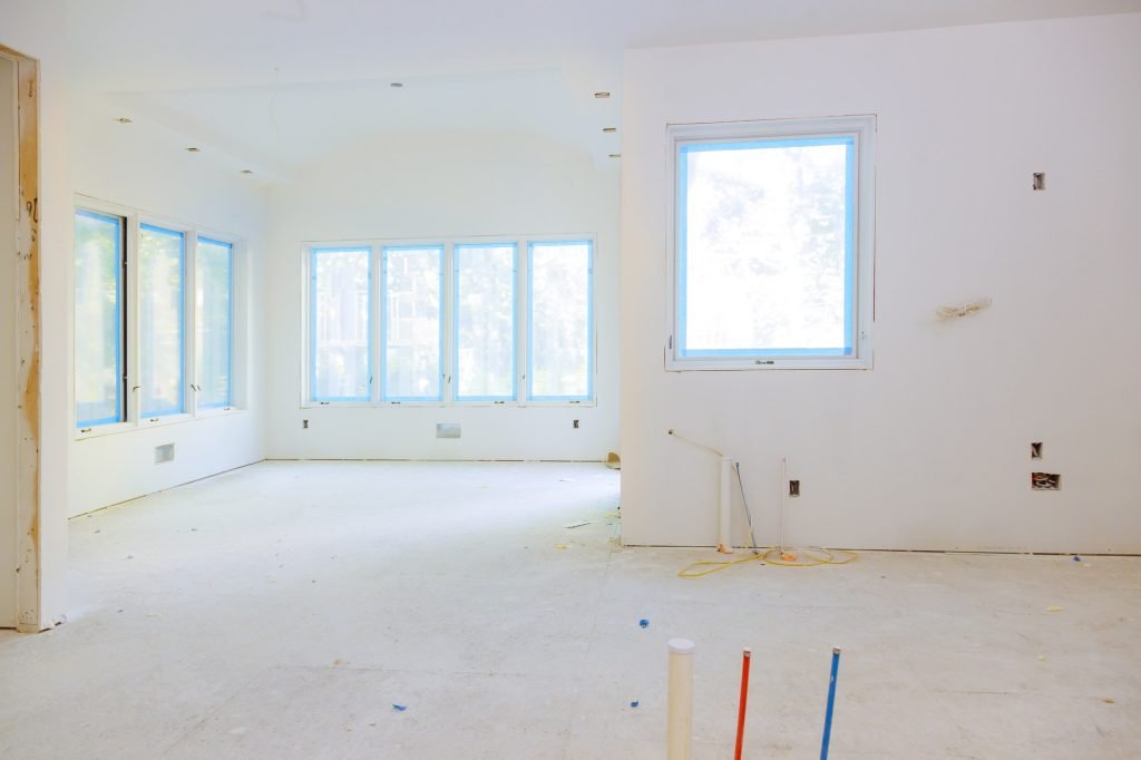 Process for under construction, remodeling, renovation, extension restoration reconstruction